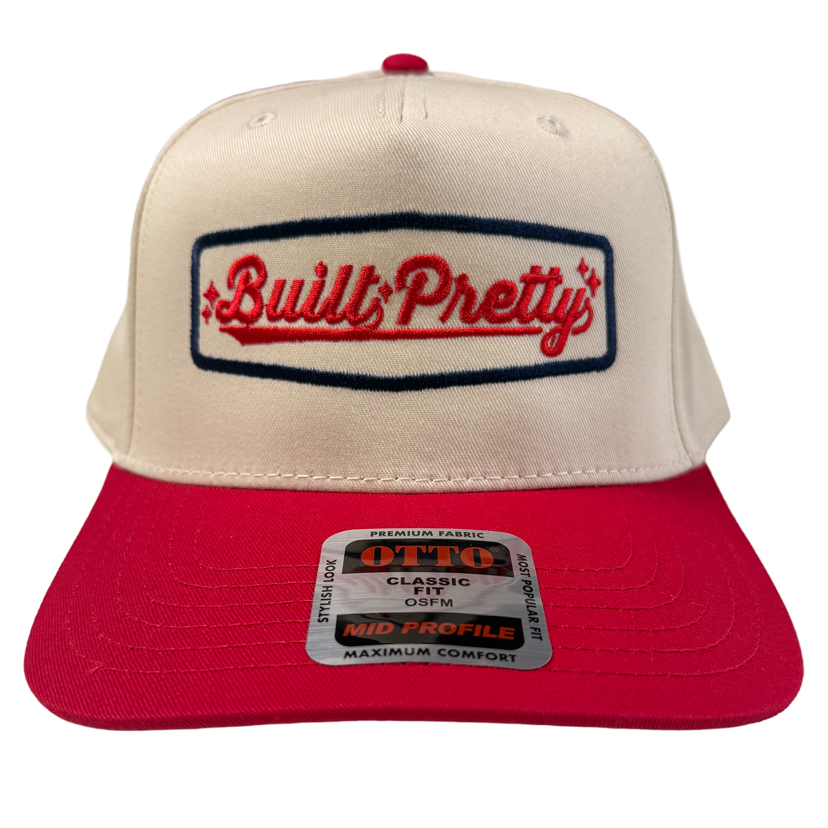 Built Pretty Badge Logo Hat - Red