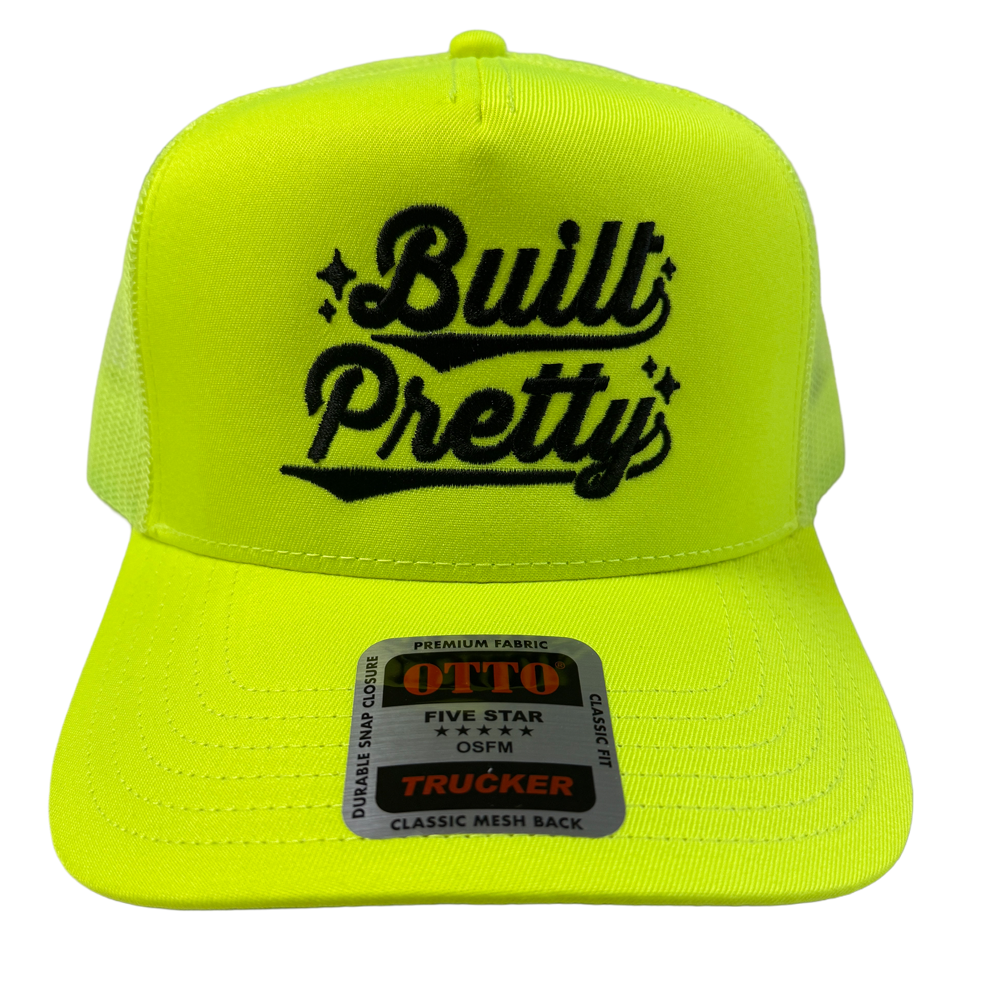Built Pretty Stack Logo Hi-Viz
