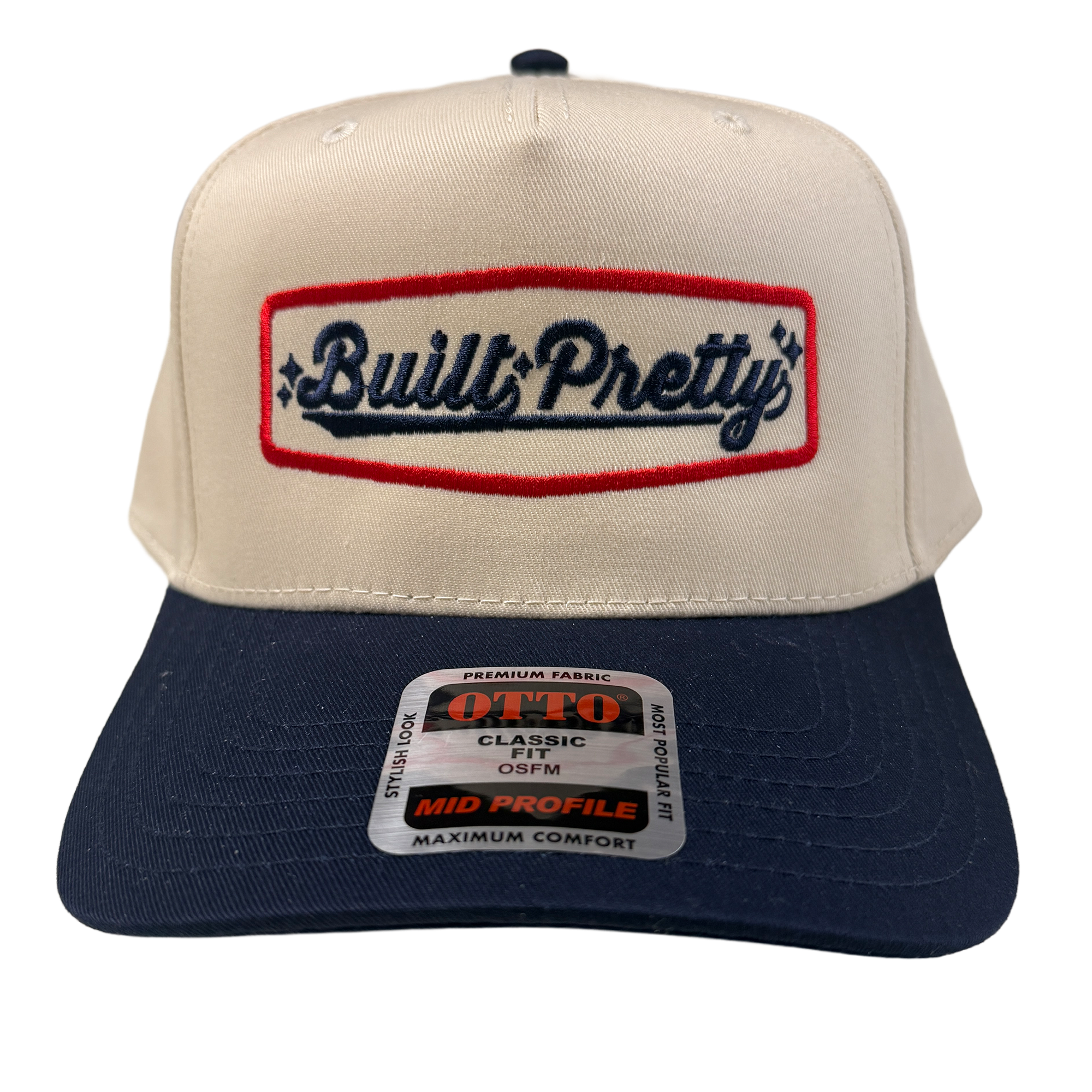 Built Pretty Badge Logo Hat - Navy