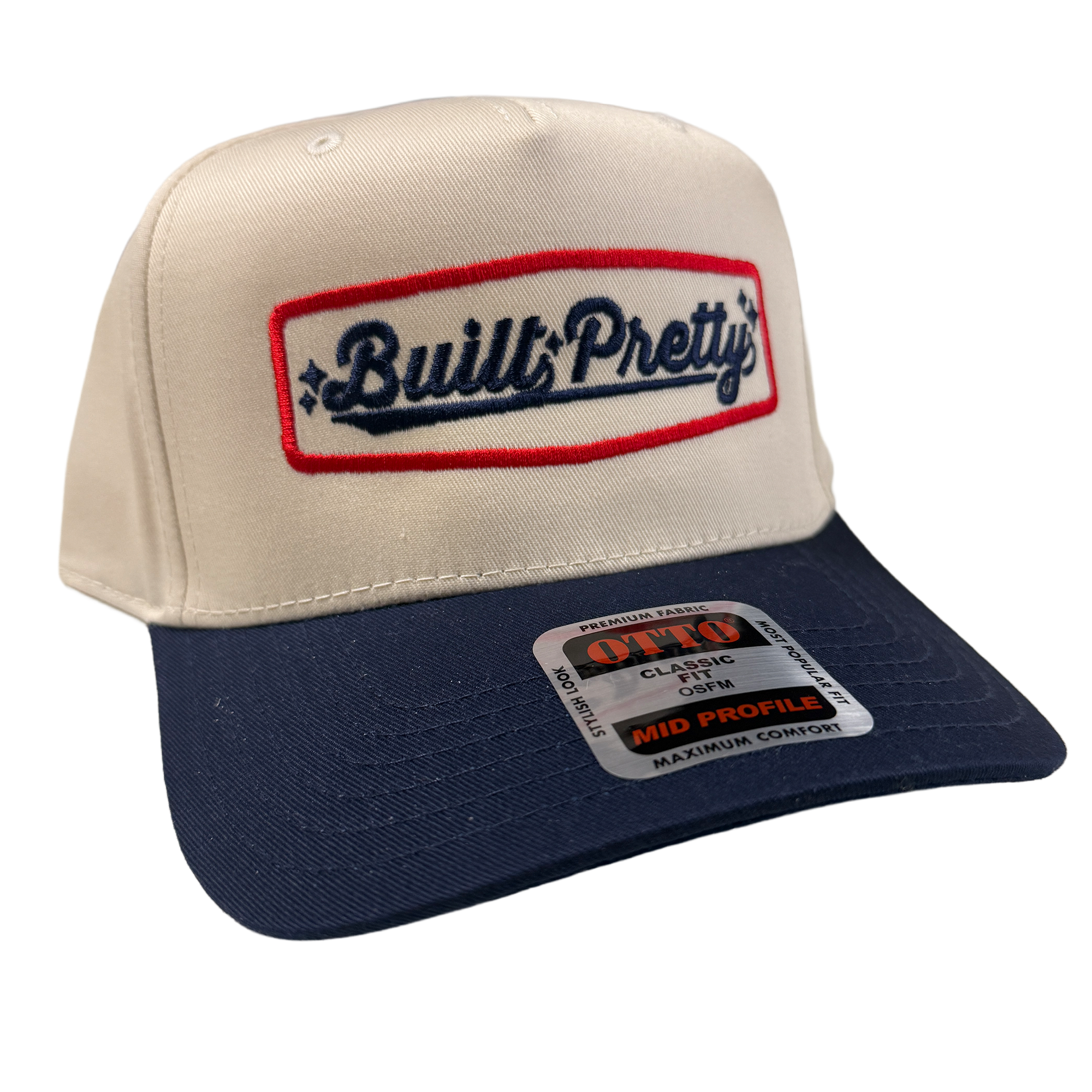 Built Pretty Badge Logo Hat - Navy