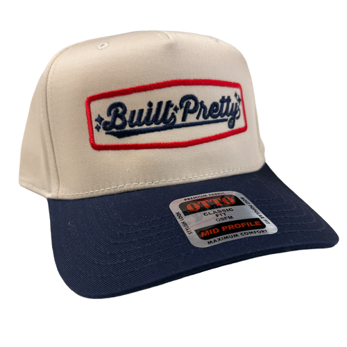 Built Pretty Badge Logo Hat - Navy